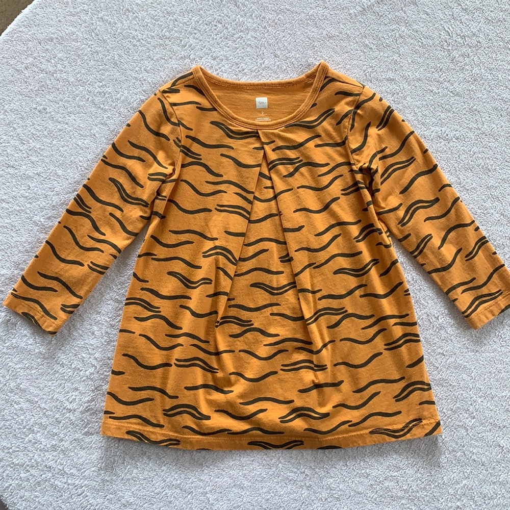 Animal print tea Collection dress